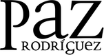 Black text 'Paz Rodriguez' on a white background