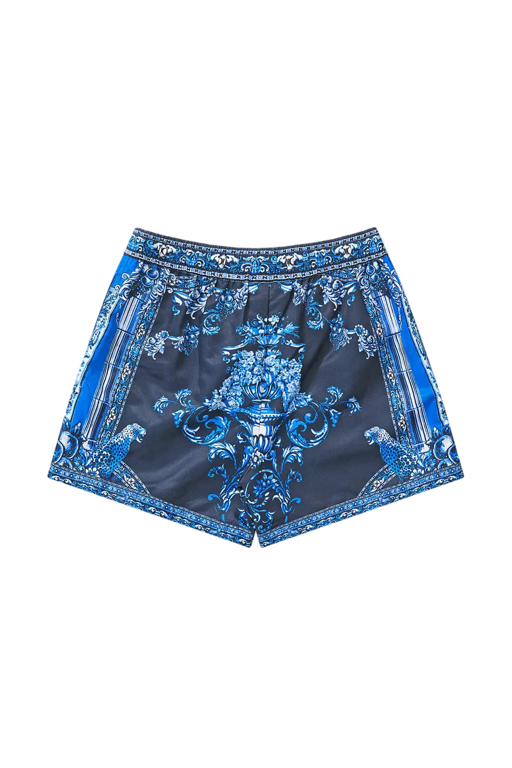 A Tiled Wonderland  Boys Mid Length Boardshort W Elastic Waist Camilla