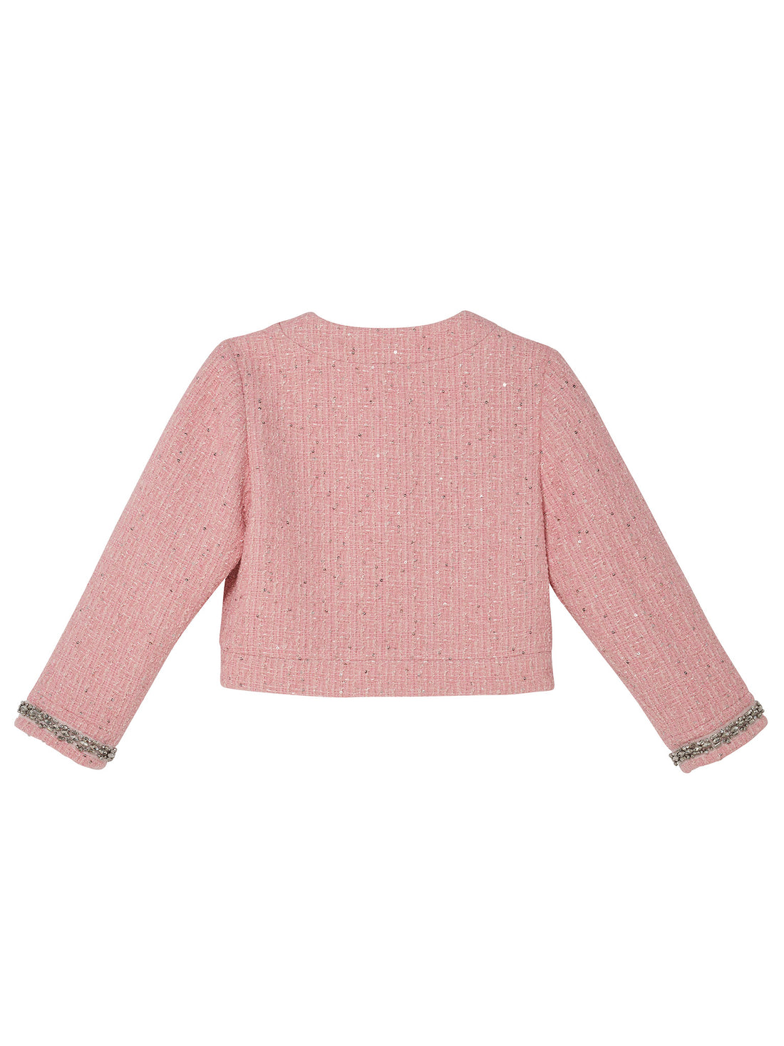 Audrey Jacket - Tweed Cropped Jacket with Embellished Cuffs Tutu Du Monde